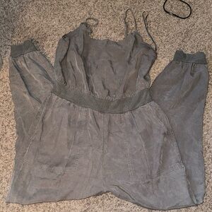 Anthropology zip back jumpsuit